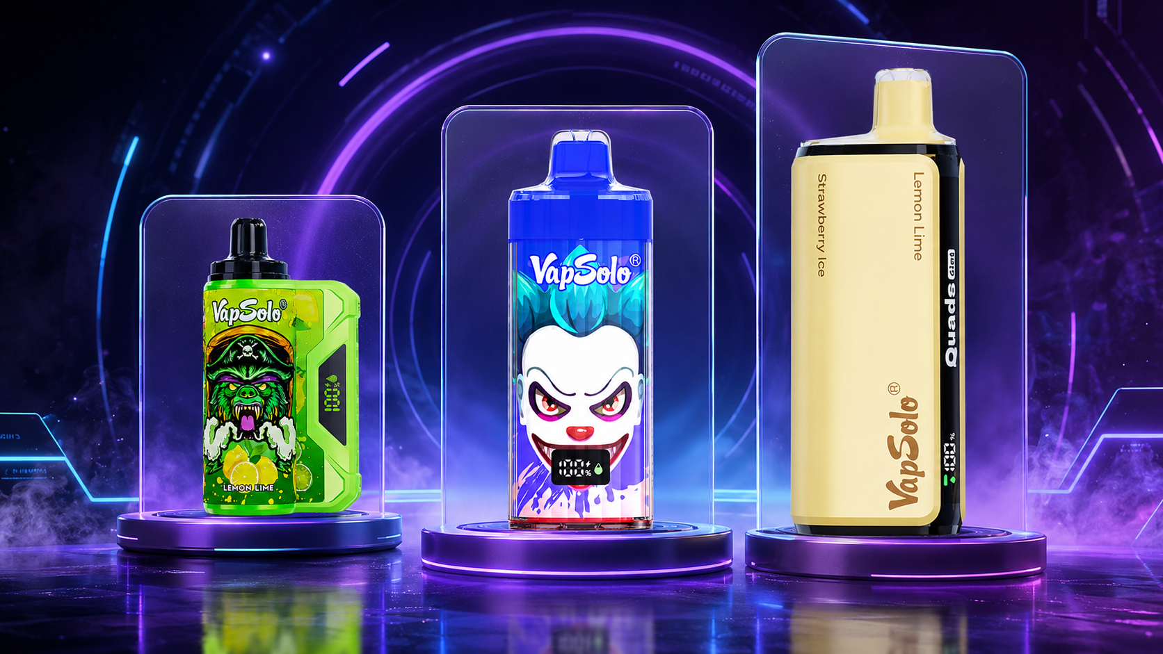 Comparar vapers desechables VapSolo por número de caladas