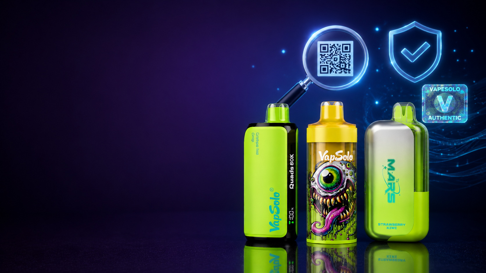 Cómo identificar un VapeSolo original comparando el embalaje, el código de verificación y el modelo.